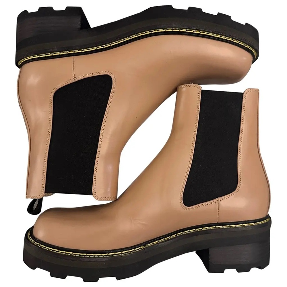 Gabriela Hearst Jil Boot Leather Tan Ankle 37.5